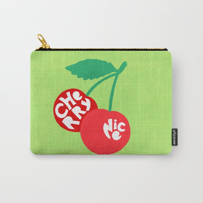 Big fruit Cherry duo with fun pun 'Cherry Nice'  Carry All Pouch Gallery Image 1