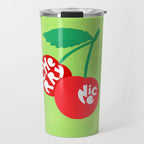 Big fruit Cherry duo with fun pun 'Cherry Nice'  Travel Mug Gallery Image 1