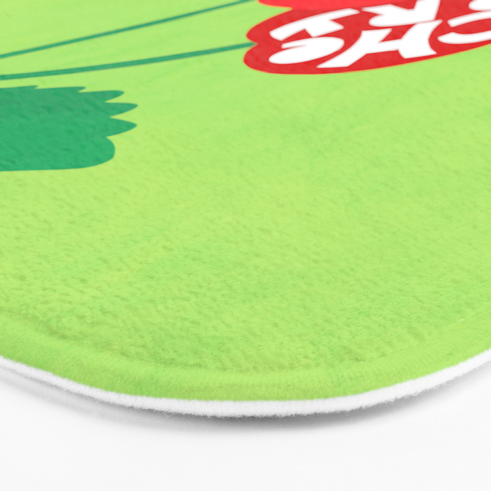 Big fruit Cherry duo with fun pun 'Cherry Nice'  Bath Mat Gallery Image 3