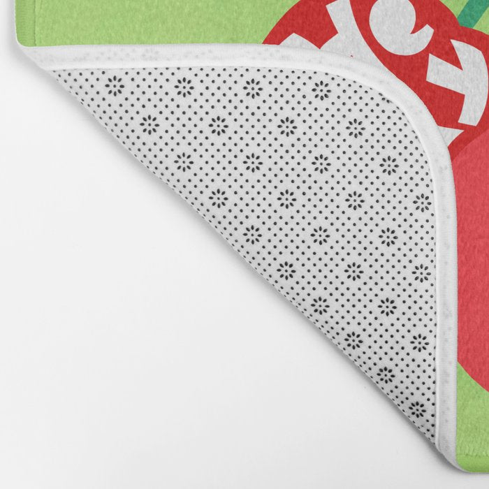 Big fruit Cherry duo with fun pun 'Cherry Nice'  Bath Mat Gallery Image 2