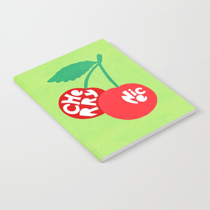 Big fruit Cherry duo with fun pun 'Cherry Nice'  Notebook Gallery Image 1