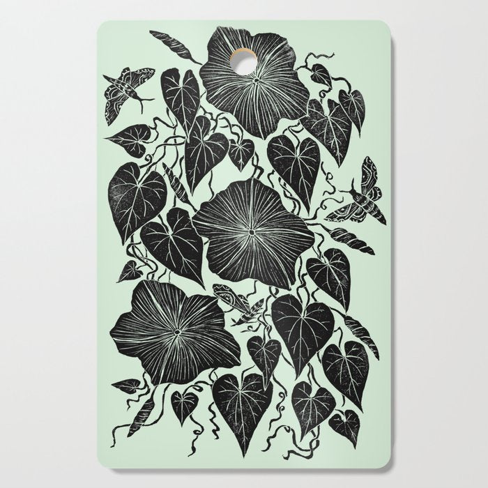 Moonflowers with Moths Cutting Board Gallery Image 1