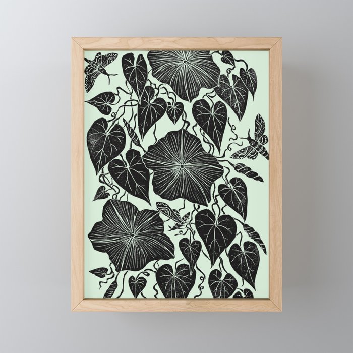 Moonflowers with Moths Mini Art Print Gallery Image 1
