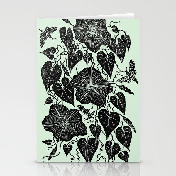 Moonflowers with Moths Stationery Card Gallery Image 2