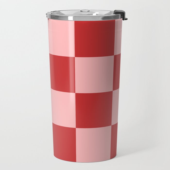 Checkered (Strawberry) Travel Mug Gallery Image 2