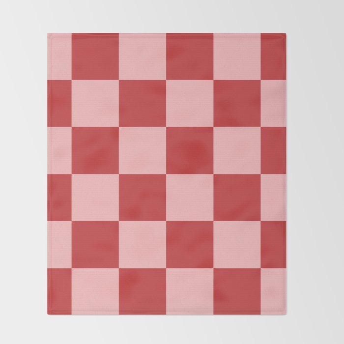 Checkered (Strawberry) Throw Blanket Gallery Image 2