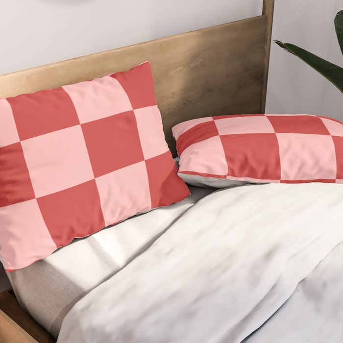 Checkered (Strawberry) Pillow Sham Gallery Image 2