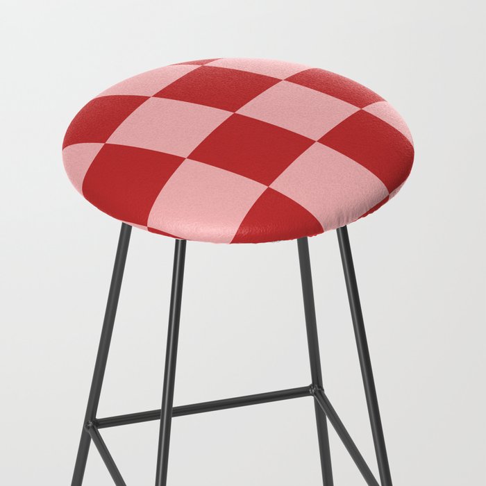 Checkered (Strawberry) Stool Gallery Image 2