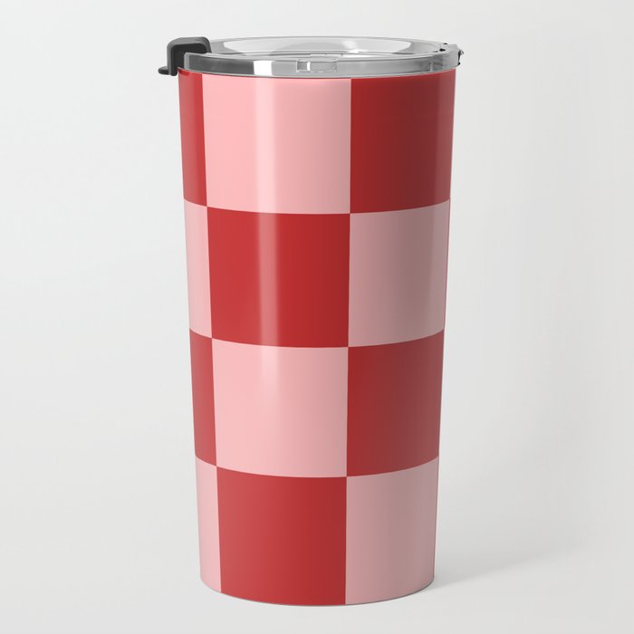Checkered (Strawberry) Travel Mug Gallery Image 3