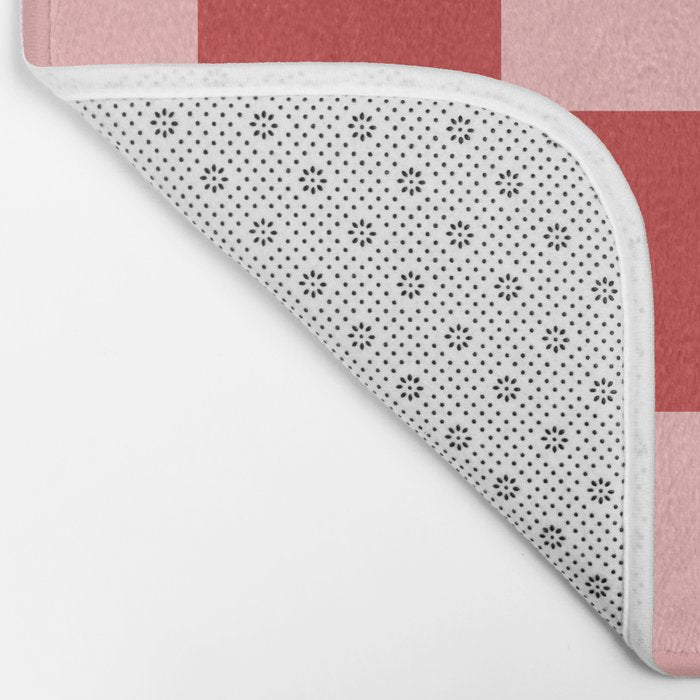 Checkered (Strawberry) Bath Mat Gallery Image 2