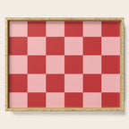 Checkered (Strawberry) Serving Tray Gallery Image 1