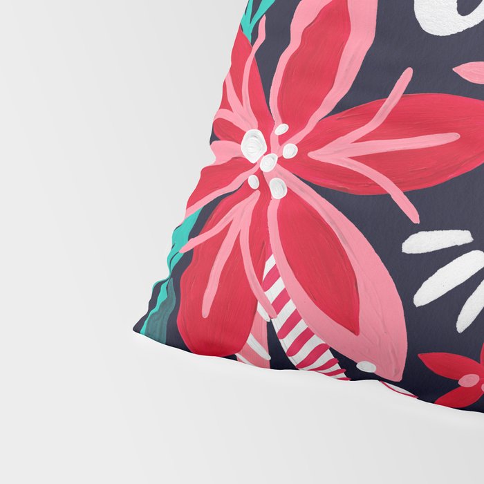 Fa La La Bouquet - Navy Pillow Sham Gallery Image 4