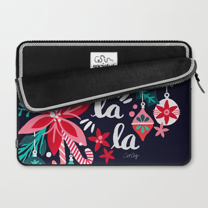 Fa La La Bouquet - Navy Laptop Sleeve Gallery Image 2