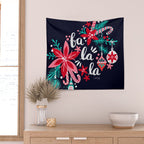 Fa La La Bouquet - Navy Wall Tapestry Gallery Image 2