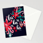 Fa La La Bouquet - Navy Stationery Card Gallery Image 2