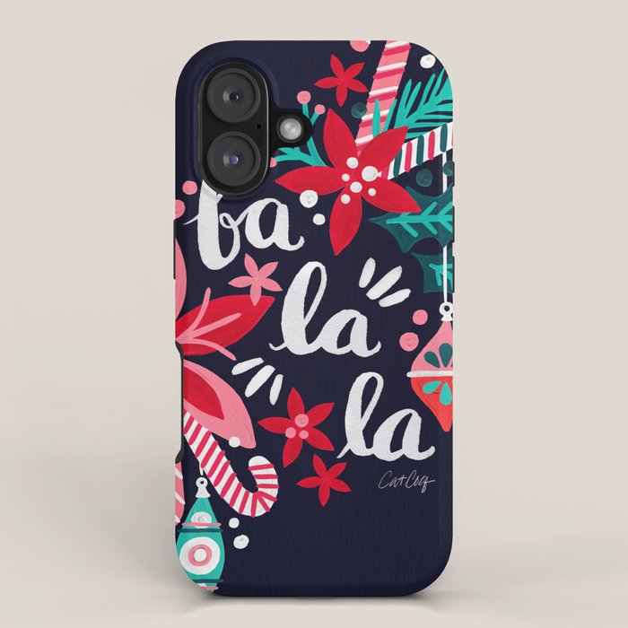 Fa La La Bouquet - Navy iPhone Case Gallery Image 1