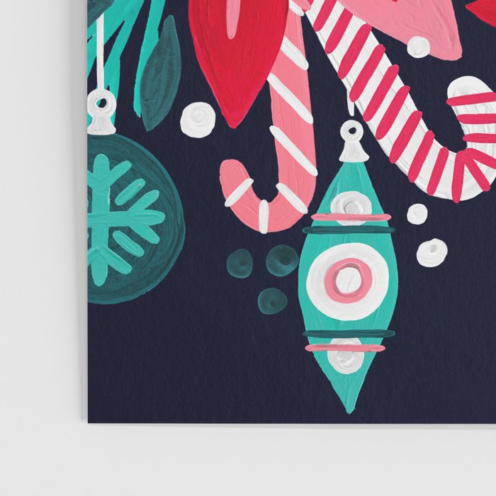 Fa La La Bouquet - Navy Poster Gallery Image 3