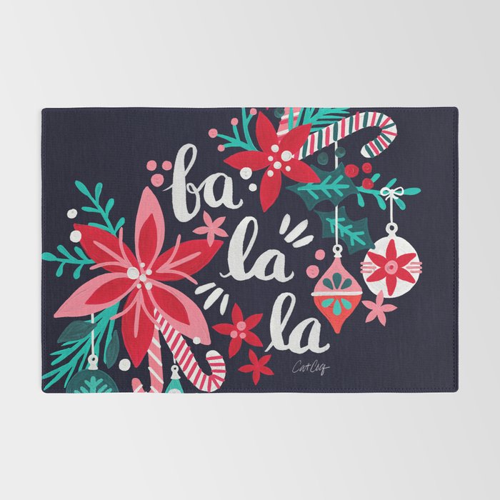 Fa La La Bouquet - Navy Rug Gallery Image 2