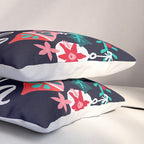 Fa La La Bouquet - Navy Pillow Sham Gallery Image 3