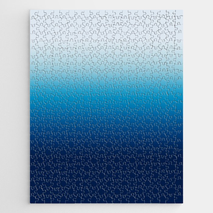 Sky and Ocean Blue Ombre Jigsaw Puzzle Gallery Image 1