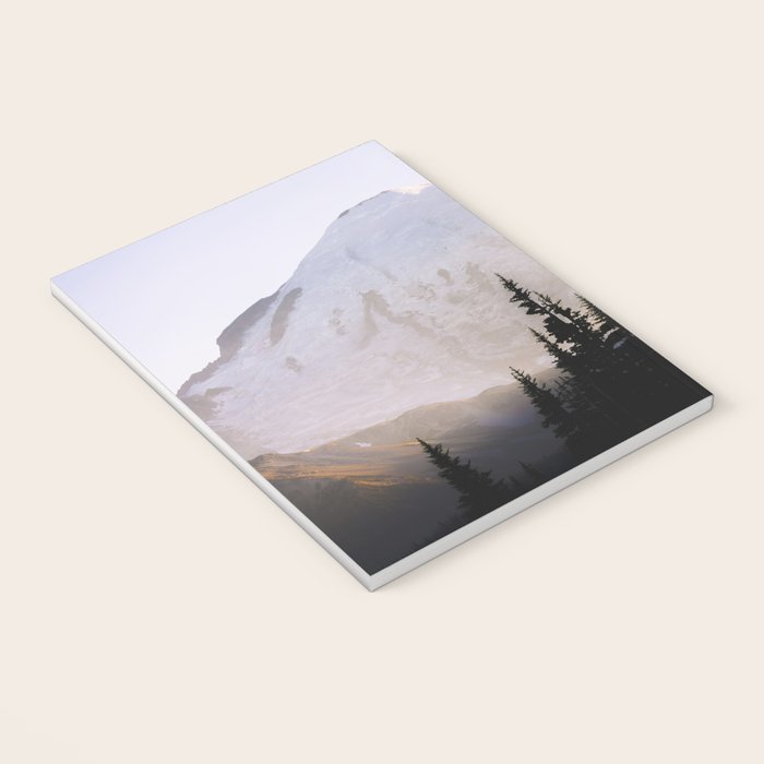 Cascade Mountain High - Mount Rainier Sunset Notebook Gallery Image 3