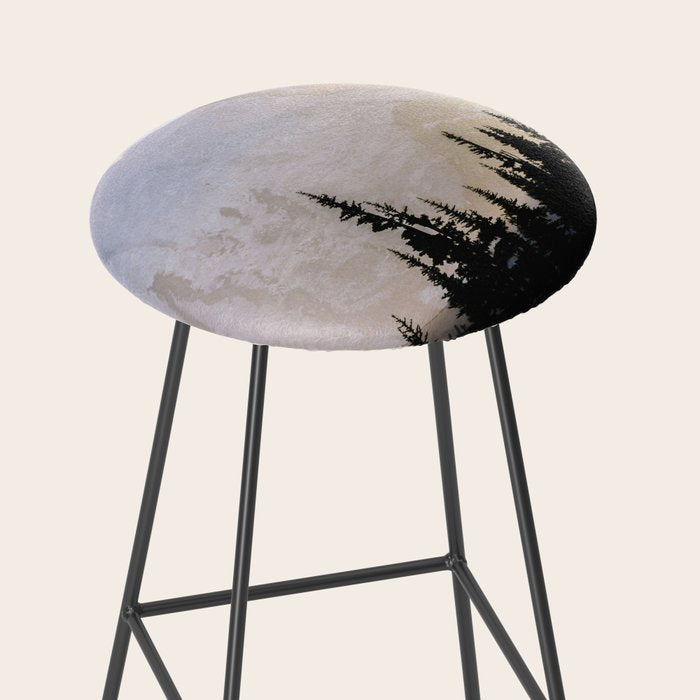 Cascade Mountain High - Mount Rainier Sunset Stool Gallery Image 2