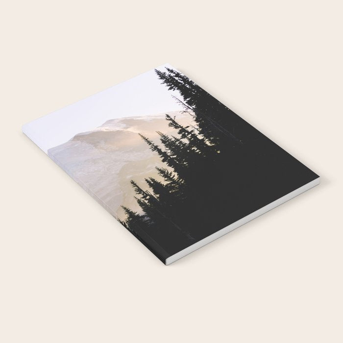 Cascade Mountain High - Mount Rainier Sunset Notebook Gallery Image 2