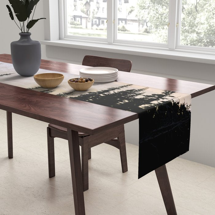 Cascade Mountain High - Mount Rainier Sunset Table Runner Gallery Image 2