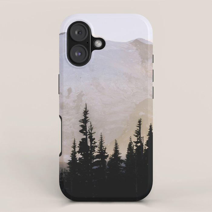 Cascade Mountain High - Mount Rainier Sunset iPhone Case Gallery Image 1