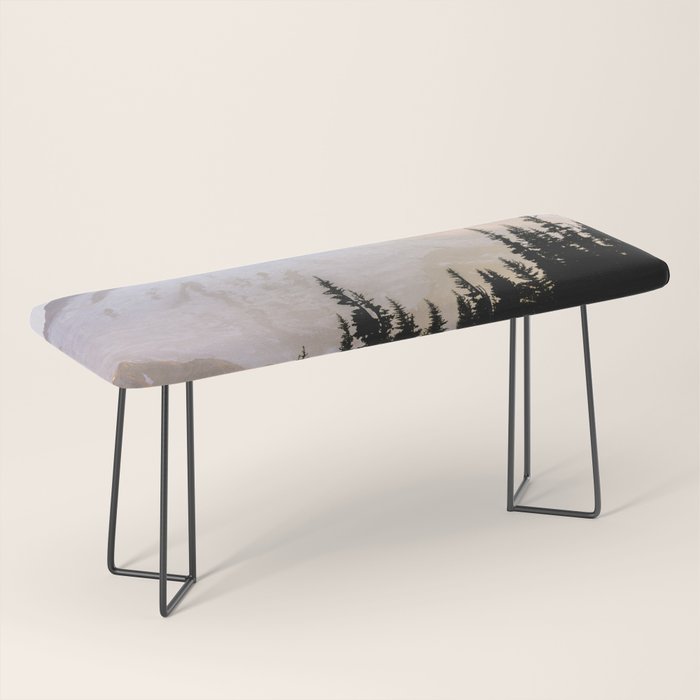 Cascade Mountain High - Mount Rainier Sunset Bench Gallery Image 1