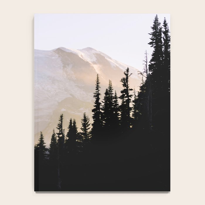 Cascade Mountain High - Mount Rainier Sunset Notebook Gallery Image 4