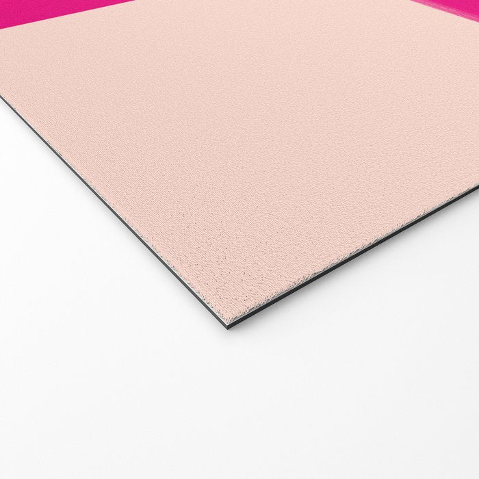 Touching Corners (Pink and Bold Orange) Welcome Mat Gallery Image 2