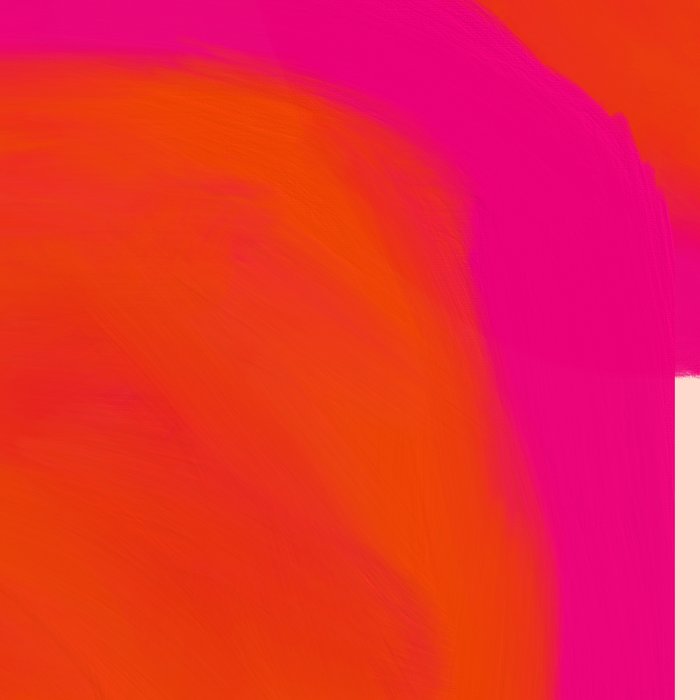 Touching Corners (Pink and Bold Orange) Coffee Mug Gallery Image 2