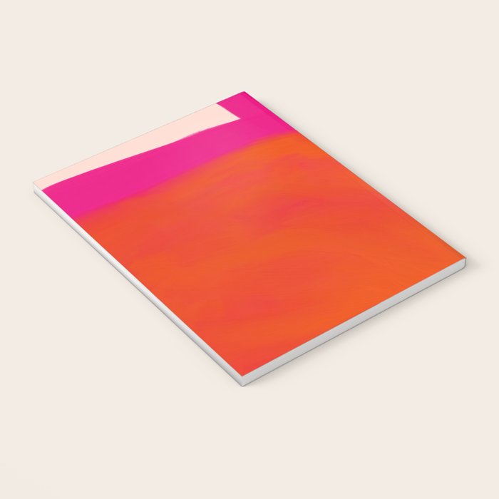 Touching Corners (Pink and Bold Orange) Notebook Gallery Image 3