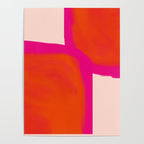 Touching Corners (Pink and Bold Orange) Poster Gallery Image 4