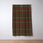 Burgundy Green Classic Plaid Window Curtain Gallery Image 3