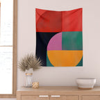 Abstract Shapes 63 Wall Tapestry Gallery Image 2
