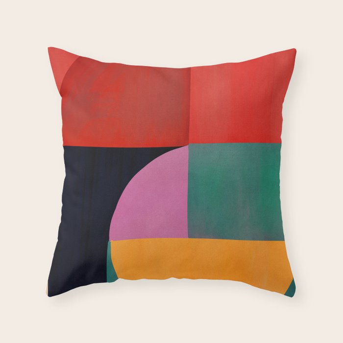 Abstract Shapes 63 Throw Pillow Gallery Image 1
