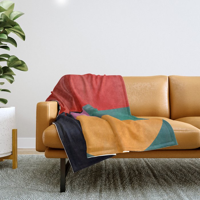 Abstract Shapes 63 Throw Blanket Gallery Image 1