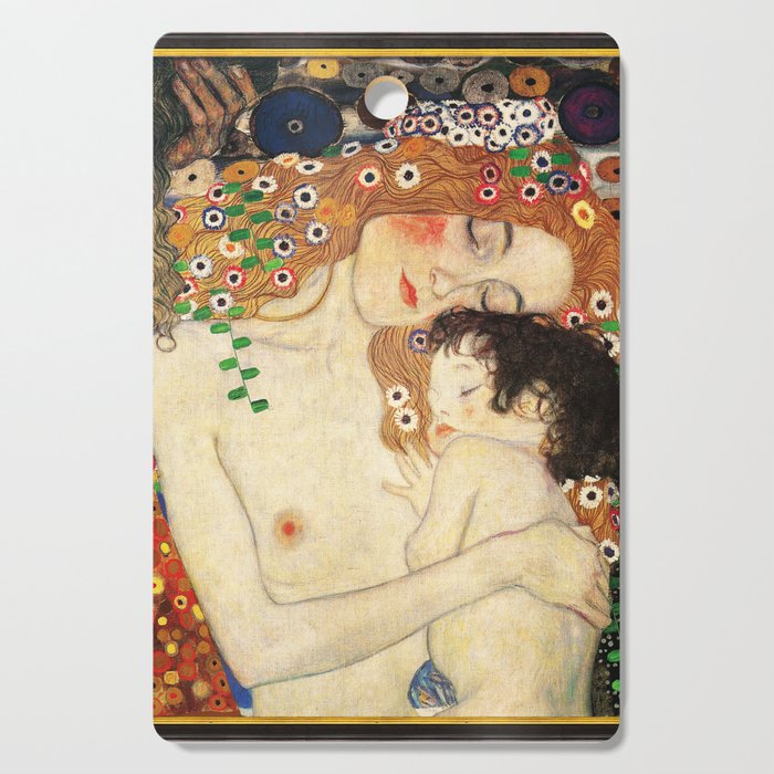 Mother and Baby - Gustav Klimt Cutting Board Gallery Image 1