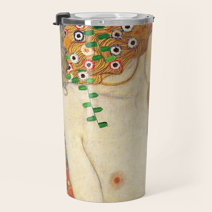 Mother and Baby - Gustav Klimt Travel Mug Gallery Image 3