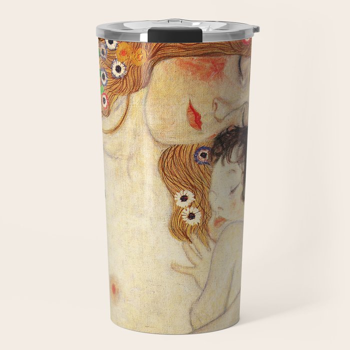Mother and Baby - Gustav Klimt Travel Mug Gallery Image 1