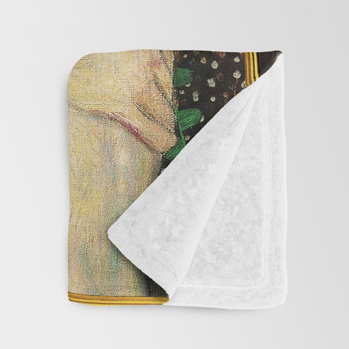 Mother and Baby - Gustav Klimt Throw Blanket Gallery Image 3