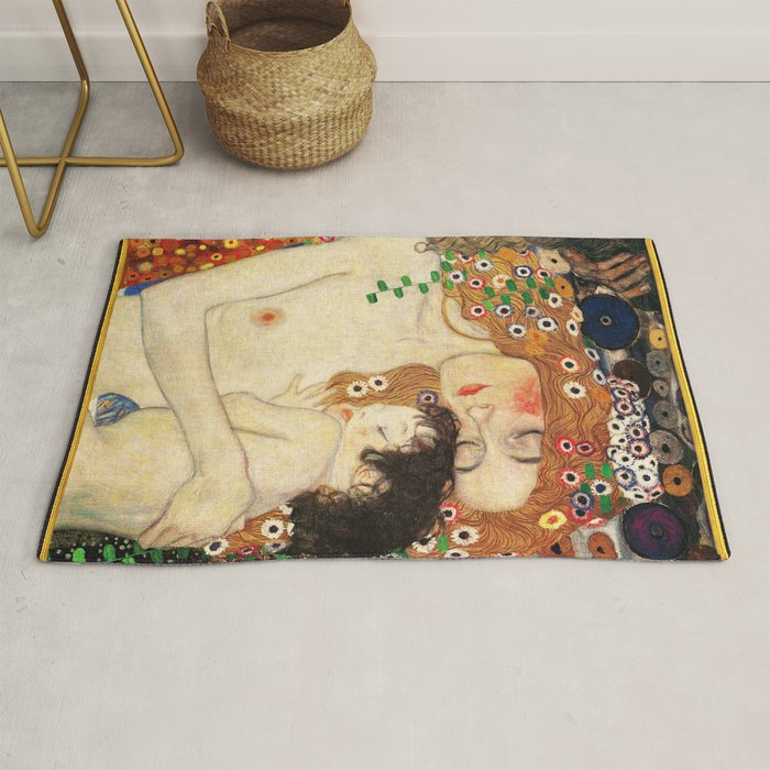 Mother and Baby - Gustav Klimt Rug Gallery Image 1