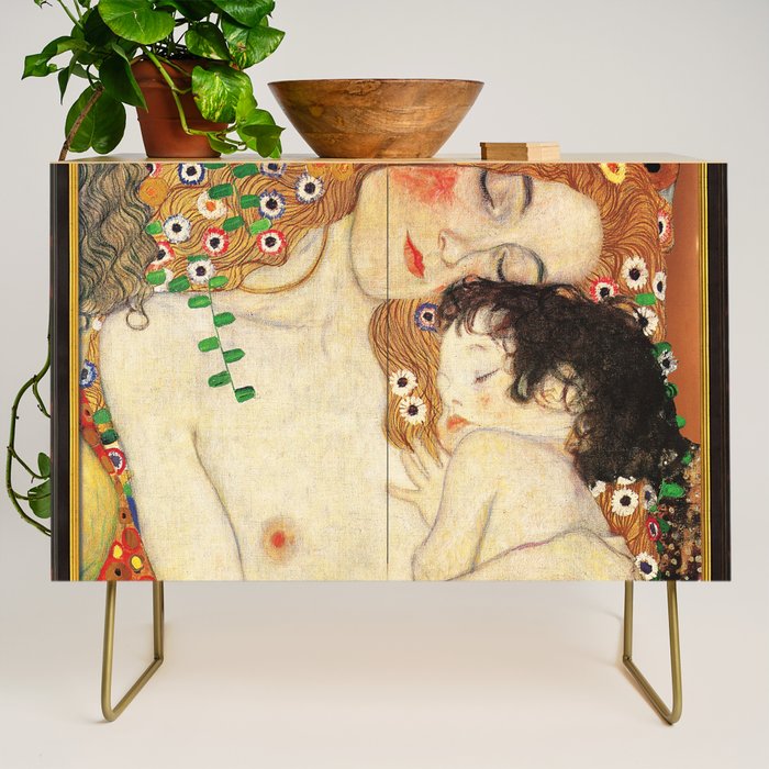 Mother and Baby - Gustav Klimt Credenza Gallery Image 1