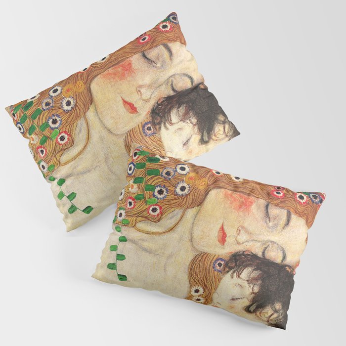 Mother and Baby - Gustav Klimt Pillow Sham Gallery Image 1