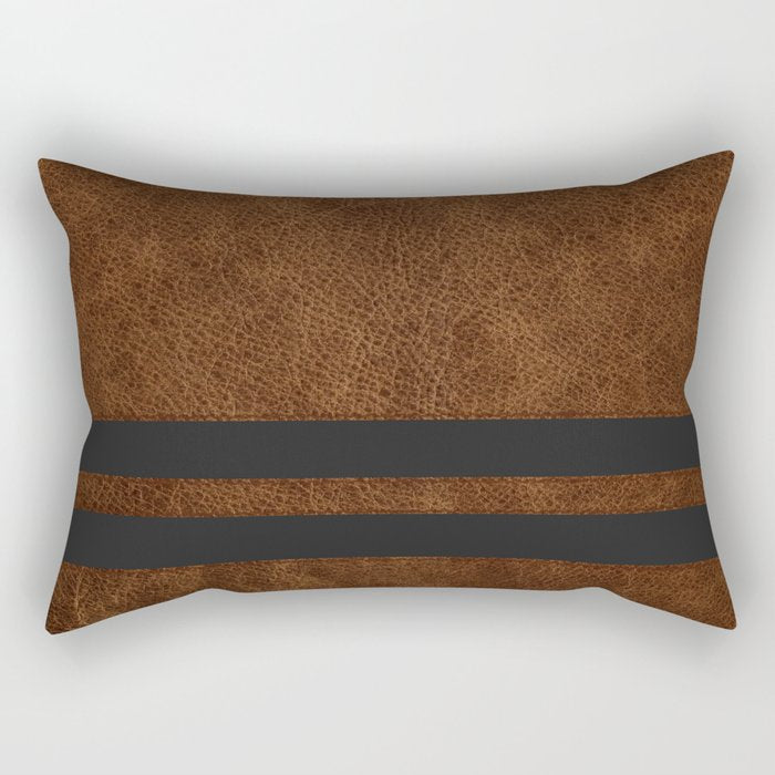 Leather Hide Rectangular Pillow Gallery Image 1