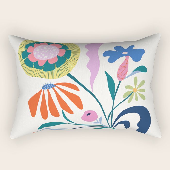 Flower market Rectangular Pillow Gallery Image 1