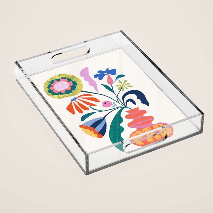 Flower market Acrylic Tray Gallery Image 1