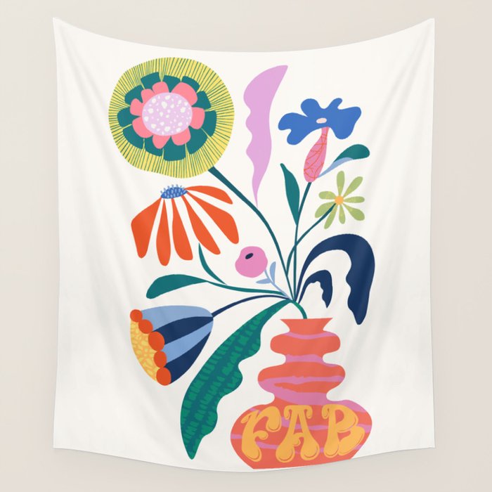 Flower market Wall Tapestry Gallery Image 4